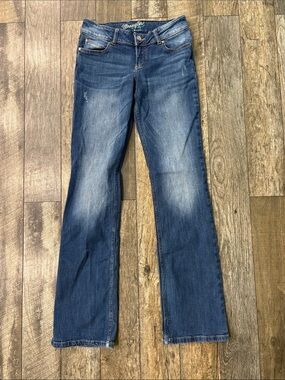 Wrangler Women's Dark Wash Wide Leg Jeans